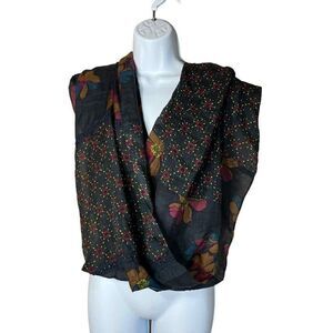 Loft Flower Print Infinity Scarf‎
